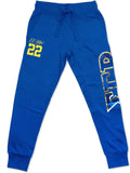 Big Boy Sigma Gamma Rho Divine 9 Sequin Womens Jogger Sweatpants [Royal Blue]