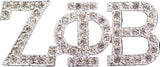 Zeta Phi Beta Austrian Crystal Lapel Pin [Silver/Clear]