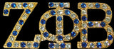 Zeta Phi Beta Austrian Crystal Lapel Pin [Gold/Variegated]