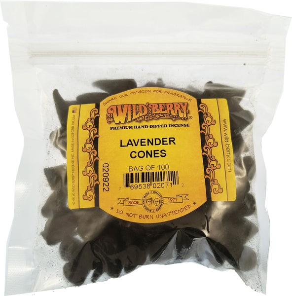 Wild Berry Lavender Incense Cones [Black]