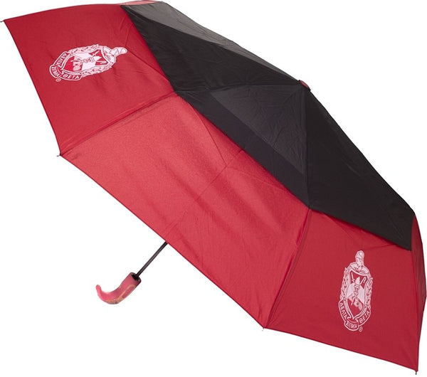 Delta Sigma Theta Large Hurricane Umbrella [Red/Black]