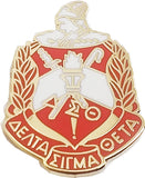 Delta Sigma Theta 3D Crest Lapel Pin [Gold]