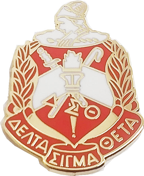 Delta Sigma Theta 3D Crest Lapel Pin [Gold]