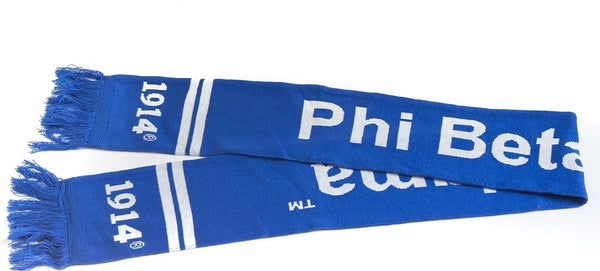 Phi Beta Sigma Knit Scarf [Blue]