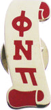 Kappa Alpha Psi Phi Nu Pi Scroll Nupe Lapel Pin [Silver]