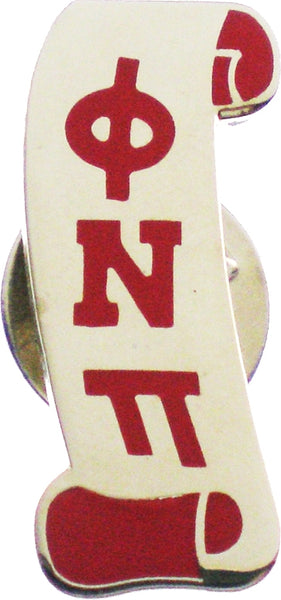 Kappa Alpha Psi Phi Nu Pi Scroll Nupe Lapel Pin [Silver]