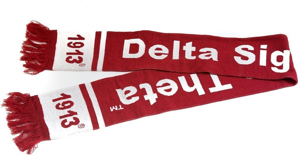 Delta Sigma Theta Knit Scarf [Red]