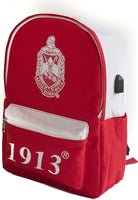 Delta Sigma Theta USB Port Backpack [Red]