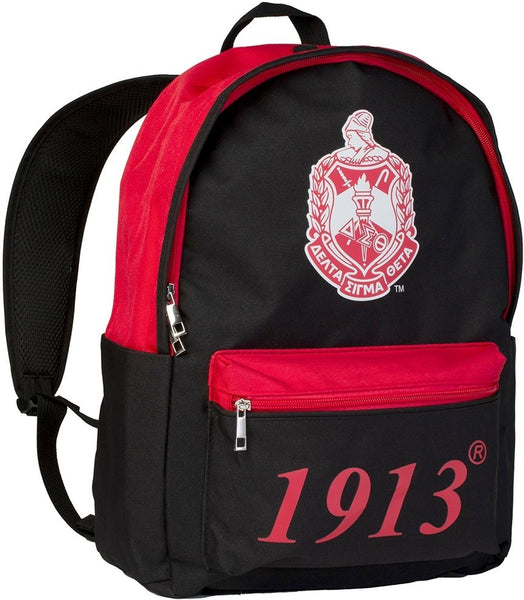 Delta Sigma Theta USB Port Backpack [Black]