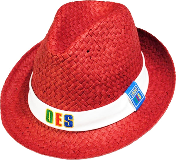 Big Boy Eastern Star Divine S141 Ladies Fedora Straw Hat [Red]