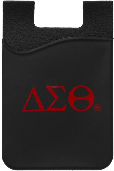 Delta Sigma Theta Silicone Cell Phone Wallet [Black]