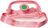 Alpha Kappa Alpha Clear Stadium Crossbody Bag [Pink]