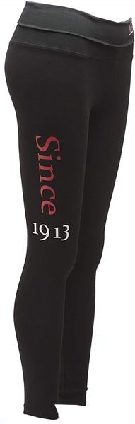 Delta Sigma Theta Yoga Leggings [Black]