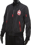 Delta Sigma Theta Satin Bomber Jacket [Black]