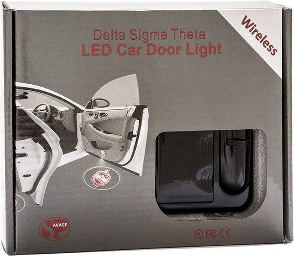Delta Sigma Theta LED Car Door Light Set [Black]