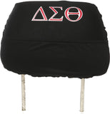 Delta Sigma Theta Car Seat Headrest Cover [Black]