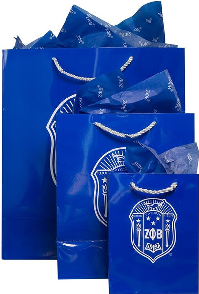 Zeta Phi Beta Gift Bag Set [Blue]