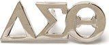 Delta Sigma Theta Classic 3-Letter Lapel Pin [Silver]