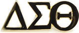 Delta Sigma Theta Classic 3-Letter Lapel Pin [Gold]