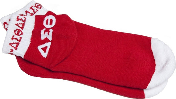 Delta Sigma Theta Bootie Socks [Red]