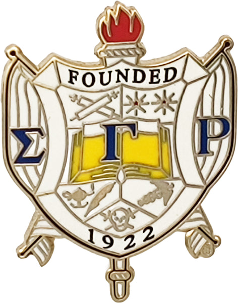 Sigma Gamma Rho Crest Lapel Pin [Gold]