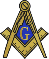 Mason Symbol Iron-On Patch [Gold]