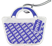 Zeta Phi Beta Purse Shaped Luggage Tag [Blue]
