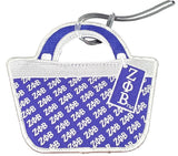 Zeta Phi Beta Purse Shaped Luggage Tag [Blue]