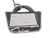 Zeta Phi Beta Purse Shaped Luggage Tag [Blue]