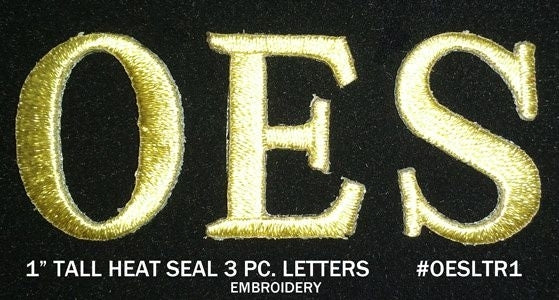 Eastern Star Iron-On Patch Set [Gold]