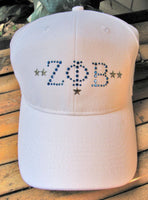 Zeta Phi Beta 5-Star Rhinestud Heat Transfer [Silver]