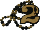 Alpha Phi Alpha Wood Color Bead Tiki Line #2 Medallion [Black/Gold]