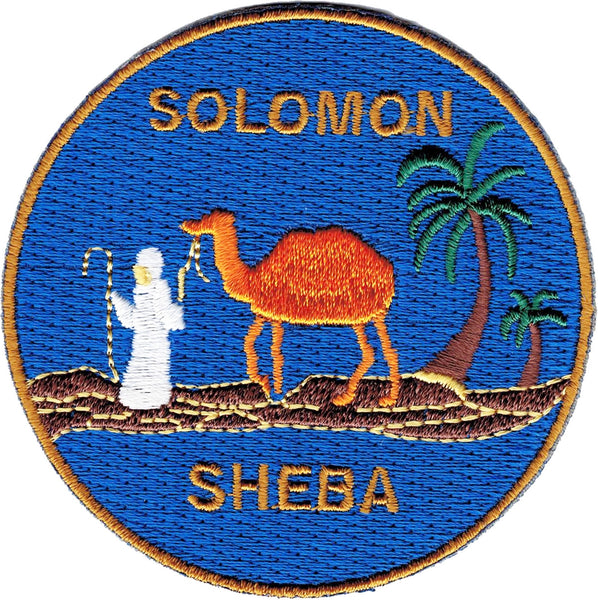 Queen of the South Solomon Sheba Round Iron-On Patch [Blue]