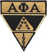 Alpha Phi Alpha Military Style Iron-On Patch [Gold]