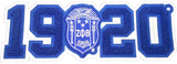 Zeta Phi Beta Crest 1920 Chenille Sew-On Patch [Blue]
