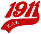 Kappa Alpha Psi 1911 Athletic Tail Twill Iron-On Patch [Red]