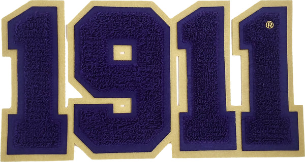 Omega Psi Phi 1911 Chenille Sew-On Patch [Purple]