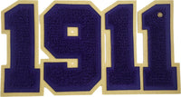 Omega Psi Phi 1911 Chenille Sew-On Patch [Purple]