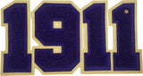 Omega Psi Phi 1911 Chenille Sew-On Patch [Purple]