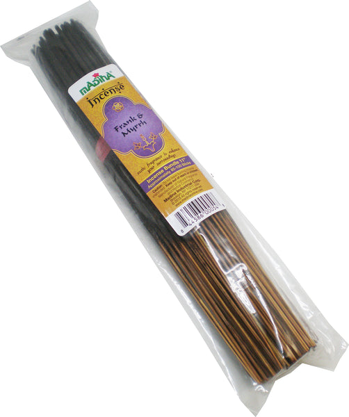 Madina Frankincense & Myrrh Scented Fragrance Incense Stick Bundle [Brown]