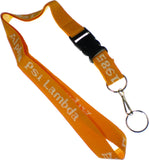Alpha Psi Lambda Classic Woven Embroidered Lanyard [Gold]