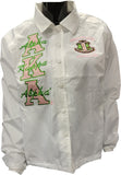 Buffalo Dallas Alpha Kappa Alpha Crossing Line Jacket [White]