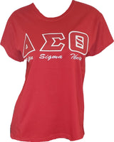 Buffalo Dallas Delta Sigma Theta Embroidered T-Shirt [Short Sleeve - Red]