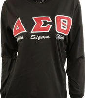 Buffalo Dallas Delta Sigma Theta Embroidered T-Shirt [Long Sleeve - Black]