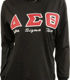 Buffalo Dallas Delta Sigma Theta Embroidered T-Shirt [Long Sleeve - Black]