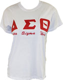 Buffalo Dallas Delta Sigma Theta Embroidered T-Shirt [Short Sleeve - White]