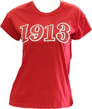 Buffalo Dallas Delta Sigma Theta 1913 T-Shirt [Short Sleeve - Red]