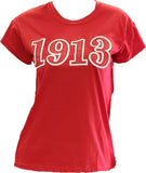 Buffalo Dallas Delta Sigma Theta 1913 T-Shirt [Red - Short Sleeve]
