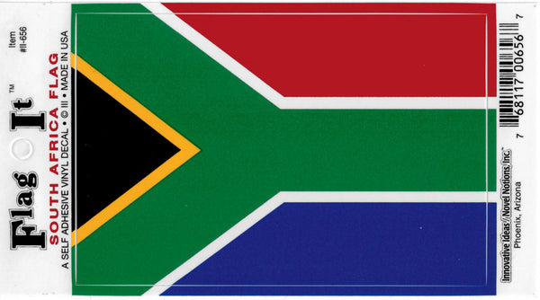 Innovative Ideas Flag It South Africa Flag Self Adhesive Vinyl Decal [Green]