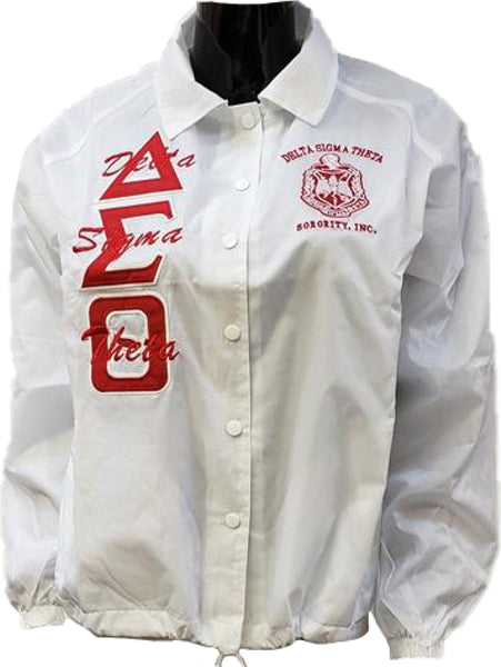 Buffalo Dallas Delta Sigma Theta Crossing Line Jacket [White]